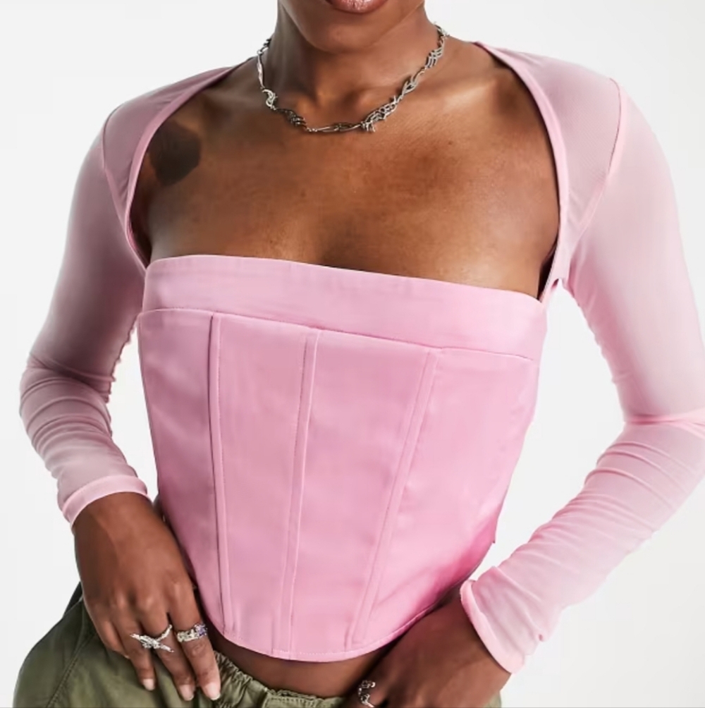 Elegant Pink Women's Crop Top